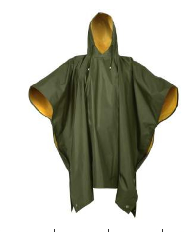 PONCHO REVERSIBLE DE PVC ROTHCO 3634